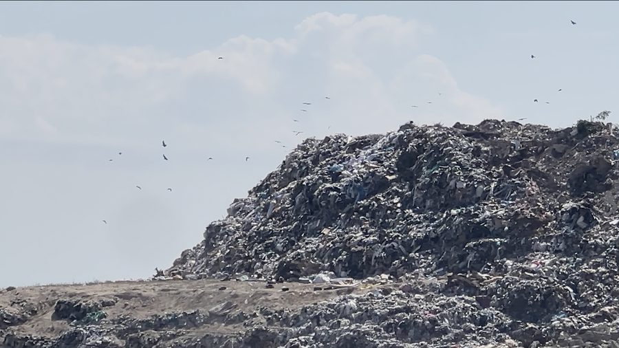 Waste-mountain overlook, Altyn-Kazyk